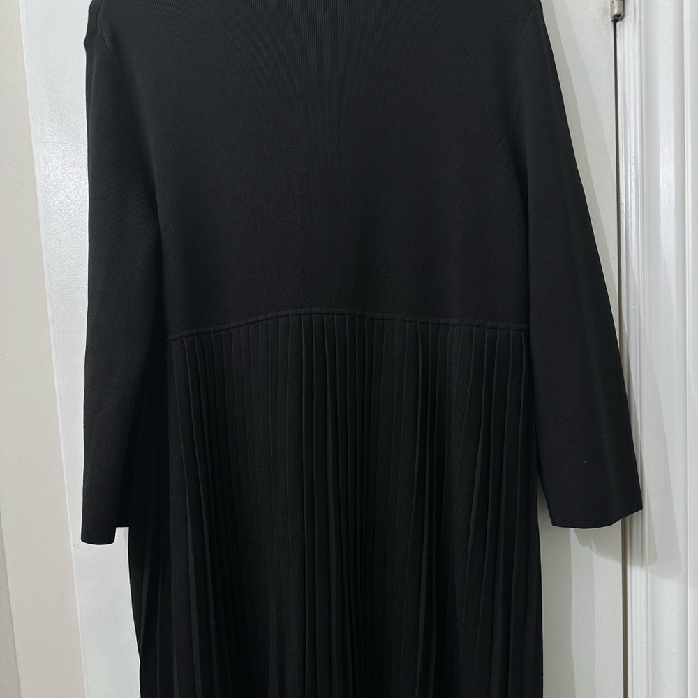 COS Long Pleated Black Knit Cardigan - like new!